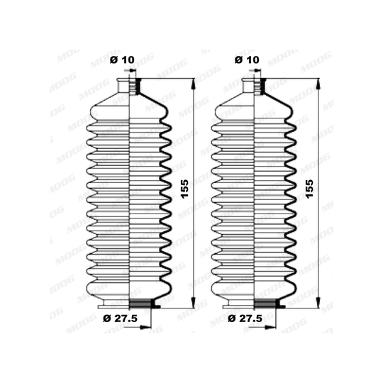 K150114 - Bellow Set, steering 