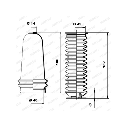 K150123 - Bellow Set, steering 