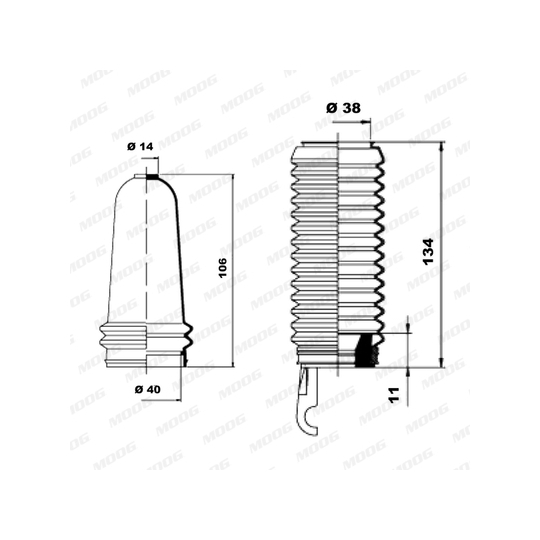 K150151 - Bellow Set, steering 