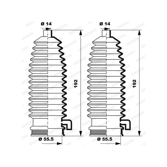 K150260 - Bellow Set, steering 