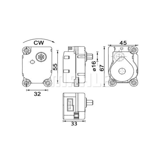 AA 19 000P - Control, blending flap 