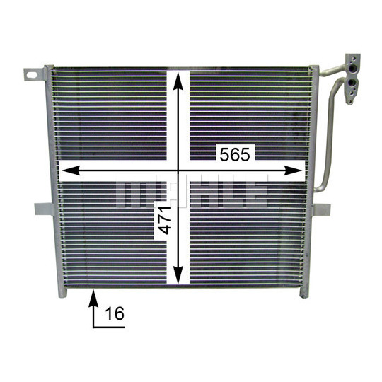 AC 837 000S - Condenser, air conditioning 