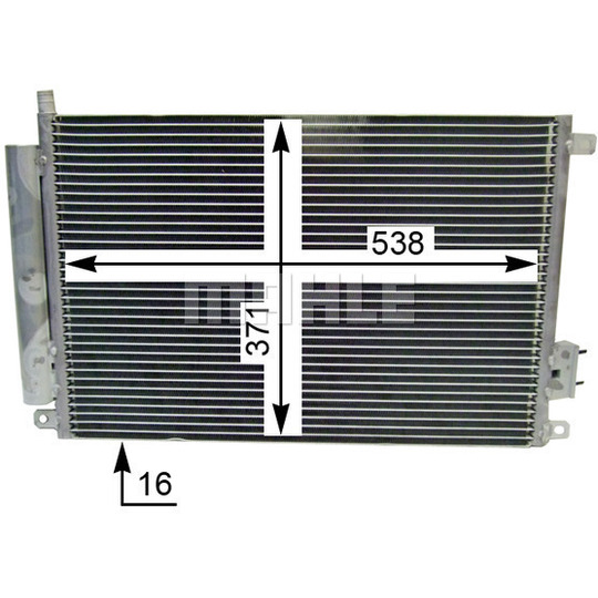 AC 787 000S - Kondensor, klimatanläggning 