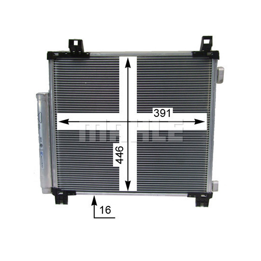 AC 825 000S - Condenser, air conditioning 