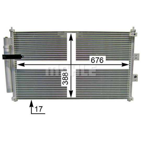AC 835 000S - Condenser, air conditioning 