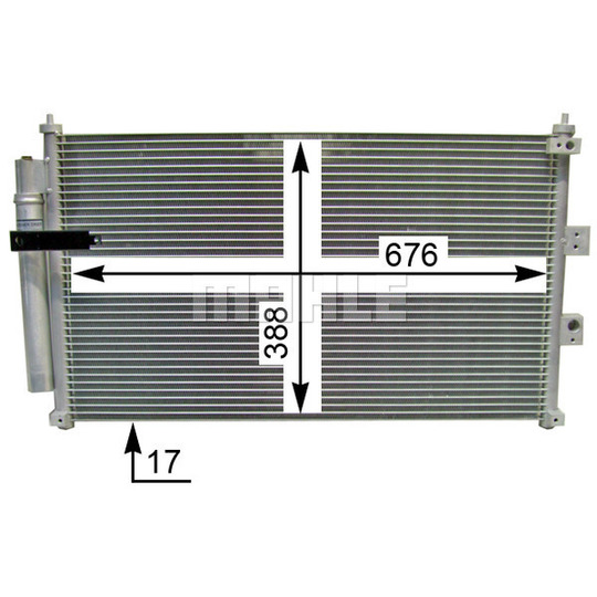 AC 835 000S - Kondensor, klimatanläggning 