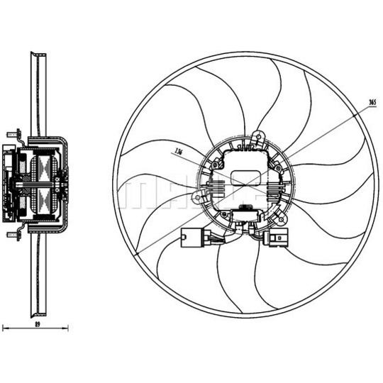 CFF 170 000S - Fan, radiator 