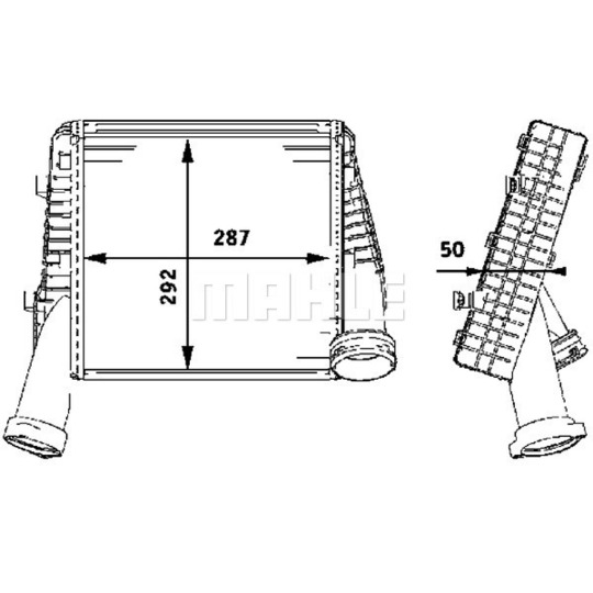 CI 78 000P - Intercooler, charger 