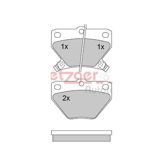 1170160 - Brake Pad Set, disc brake 
