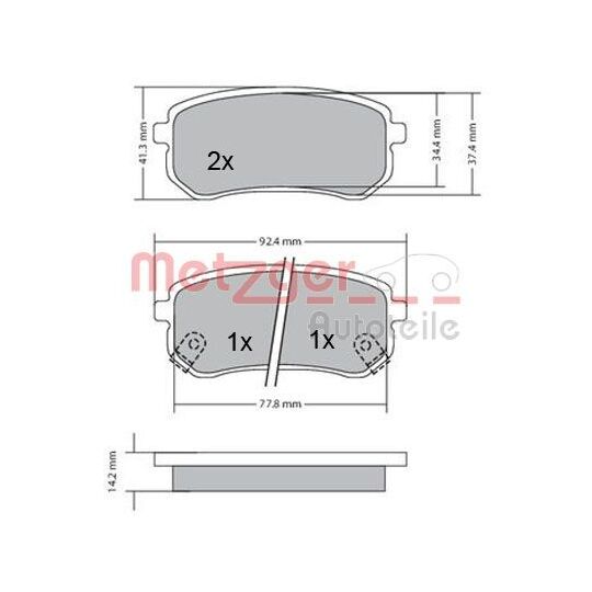 1170169 - Brake Pad Set, disc brake 