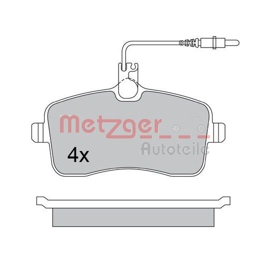 1170283 - Brake Pad Set, disc brake 