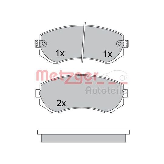1170317 - Brake Pad Set, disc brake 