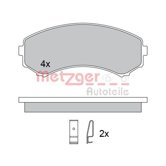 1170450 - Brake Pad Set, disc brake 