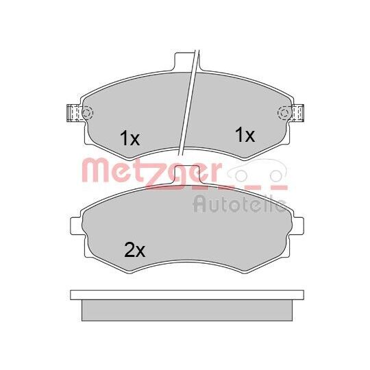 1170506 - Brake Pad Set, disc brake 