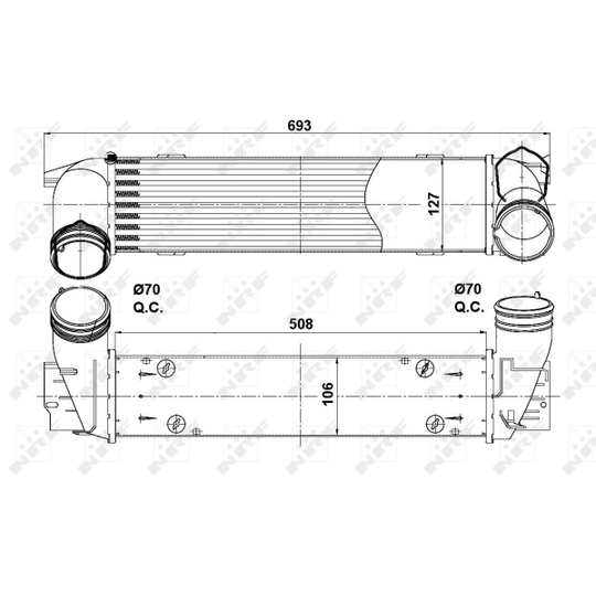 30386 - Intercooler, charger 