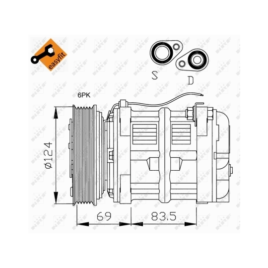 32038 - Compressor, air conditioning 