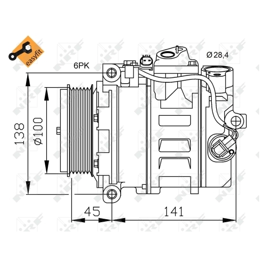 32256 - Kompressori, ilmastointilaite 