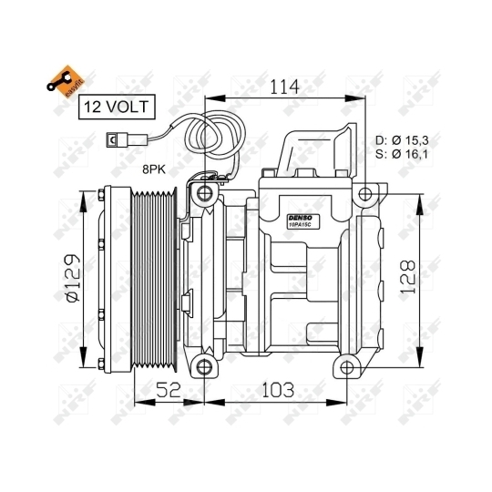 32565G - Kompressor, klimatanläggning 