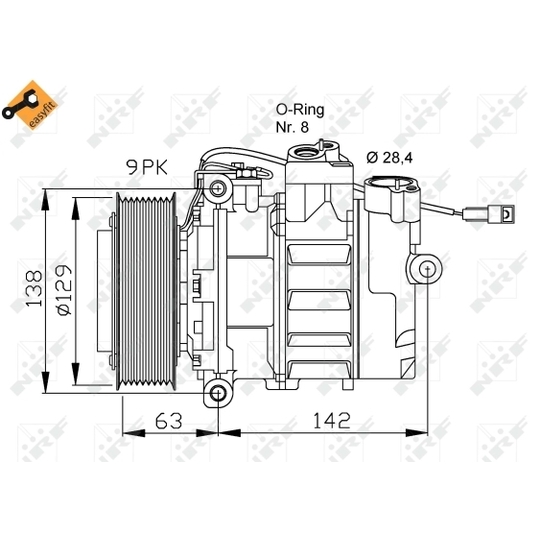 32413 - Kompressori, ilmastointilaite 