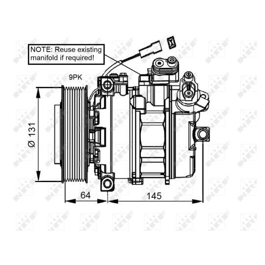 32821 - Kompressori, ilmastointilaite 