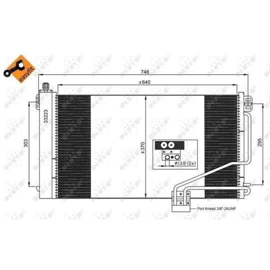 350219 - Condenser, air conditioning 