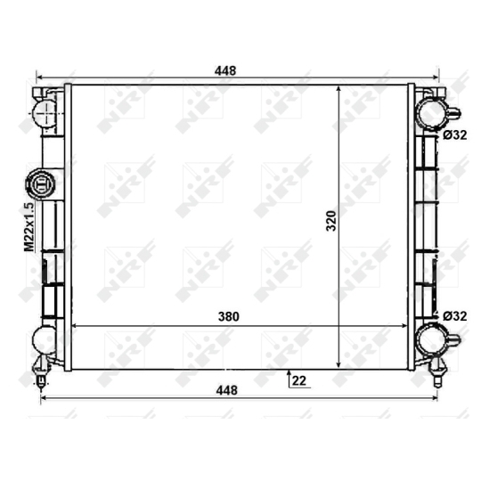 50004 - Radiator, engine cooling 