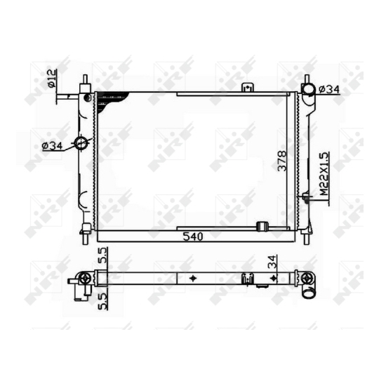 504647 - Radiator, engine cooling 