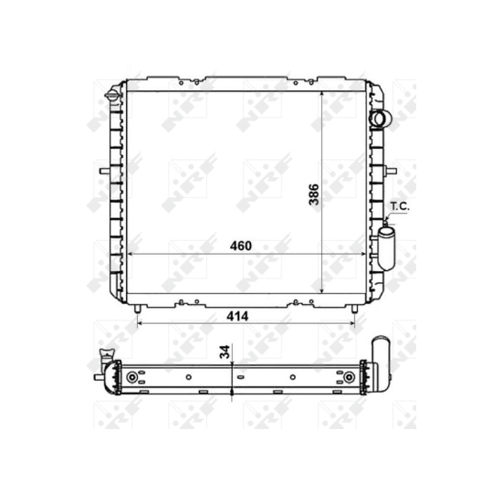 507345 - Radiator, engine cooling 