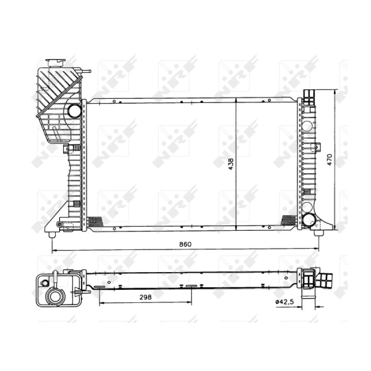 50558 - Radiator, engine cooling 