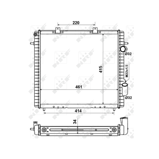 507359 - Radiator, engine cooling 