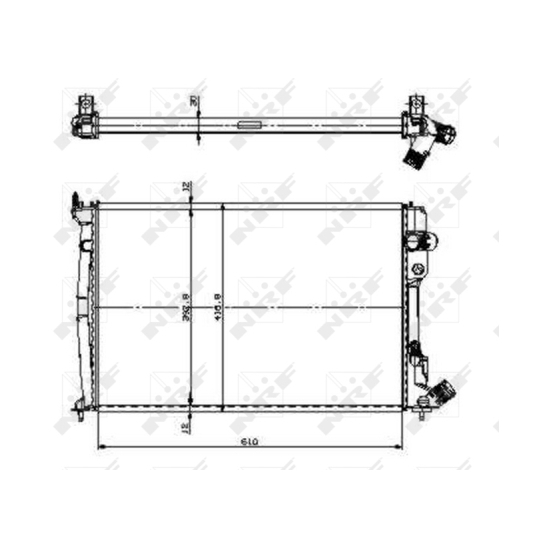 509602 - Radiator, engine cooling 