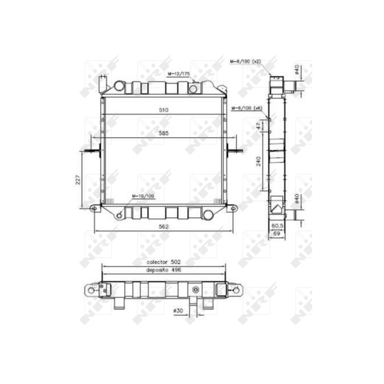 52266 - Radiator, engine cooling 