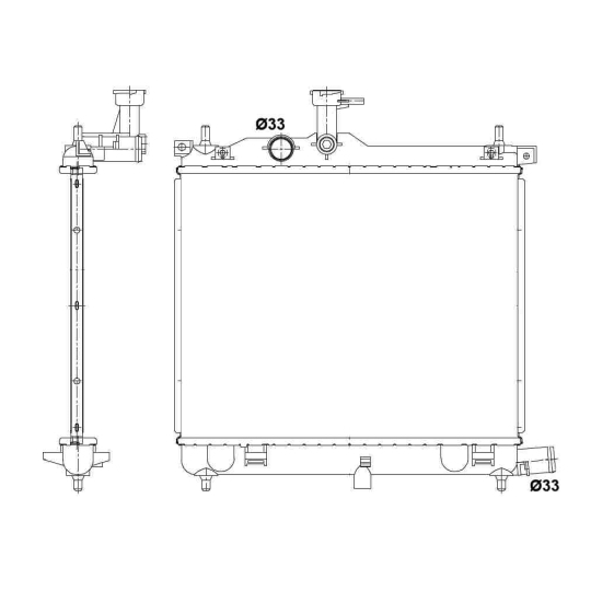 53025 - Radiaator, mootorijahutus 