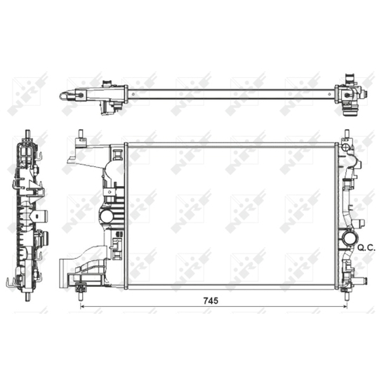 53155 - Radiator, engine cooling 