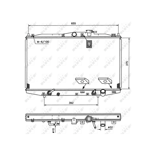 53509 - Radiator, engine cooling 