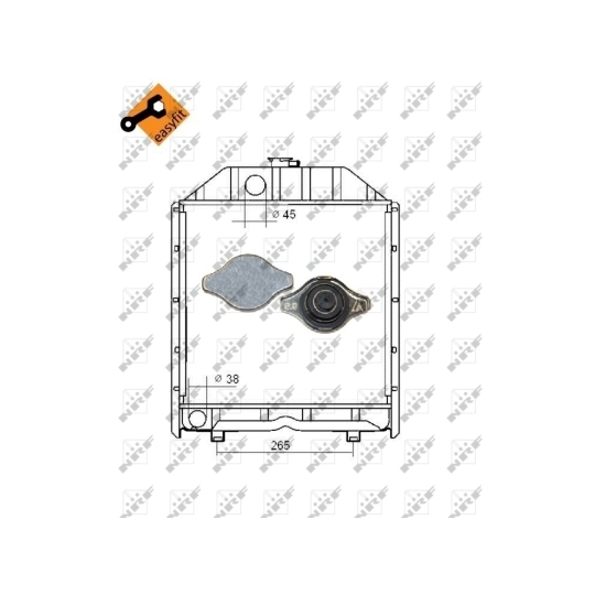 53663 - Radiator, engine cooling 