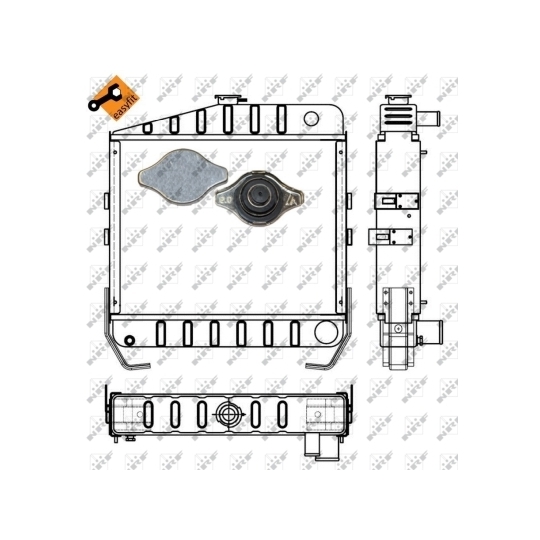 53657 - Radiator, engine cooling 