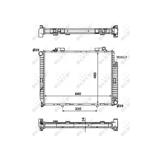 53945 - Radiator, engine cooling 