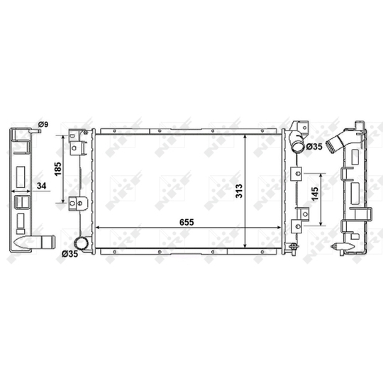 58061 - Radiator, engine cooling 