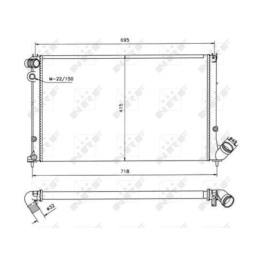 58019 - Radiator, engine cooling 