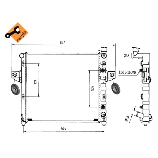 58113 - Radiator, engine cooling 