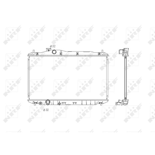 58323 - Radiaator, mootorijahutus 