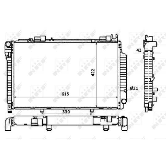 58350 - Radiator, engine cooling 