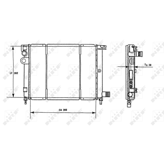 58966 - Radiator, engine cooling 