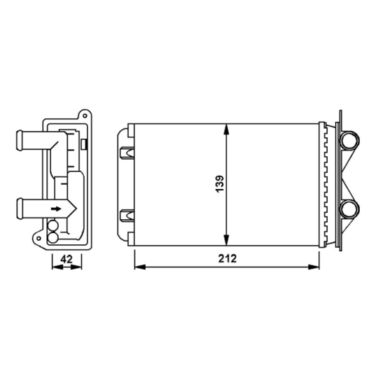 58935 - Heat Exchanger, interior heating 