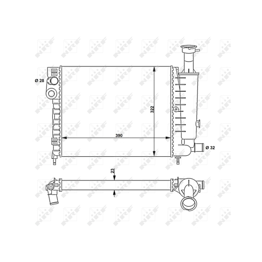 58814 - Radiator, engine cooling 