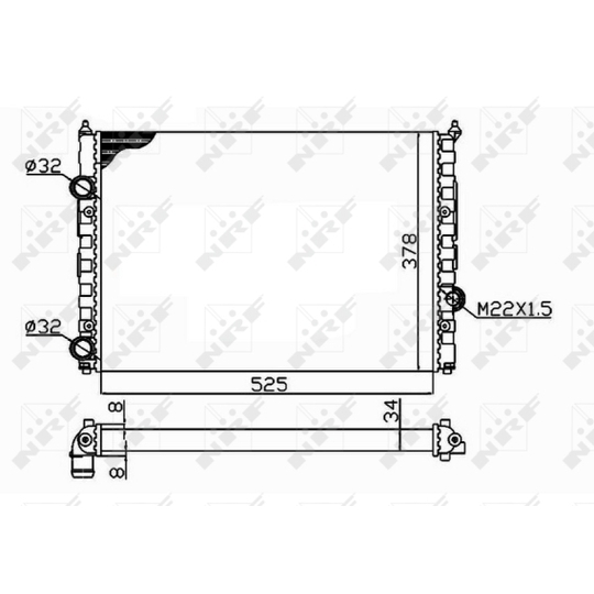 58947 - Radiaator, mootorijahutus 