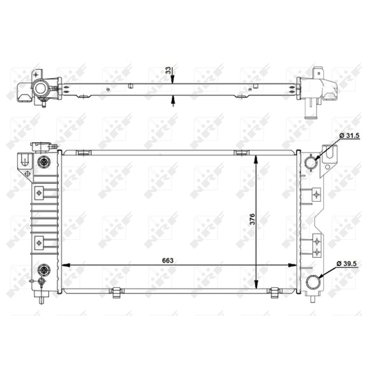 50238 - Radiator, engine cooling 