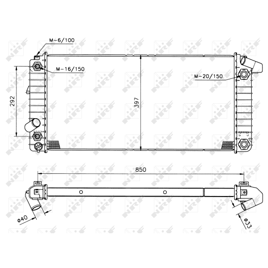 50208 - Radiator, engine cooling 