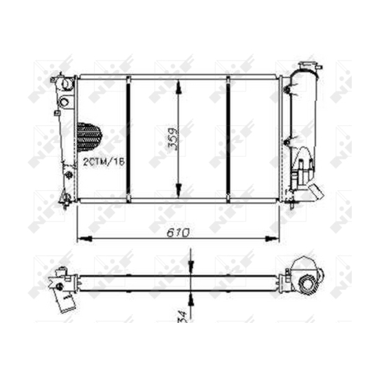 50413 - Radiaator, mootorijahutus 